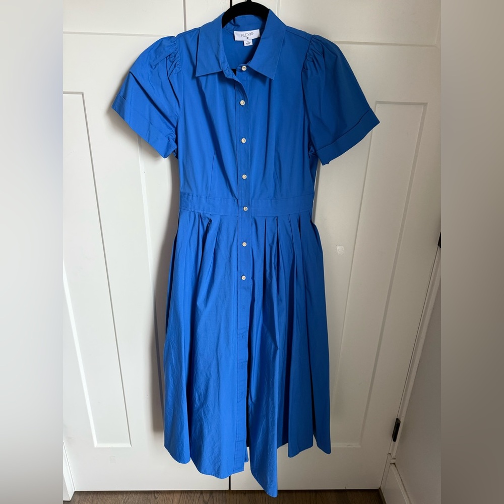 Alexis for Target cobalt blue button-down shirtdress. Size S. Like new. - Picture 4 of 9